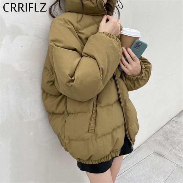 crriflz down jacket short stand collar coats winter jacket women neckline drawstring simple casual warm thicken down parka, Black
crriflz down jacket short stand collar coats winter jacket women neckline drawstring simple casual warm thicken down parka, Black