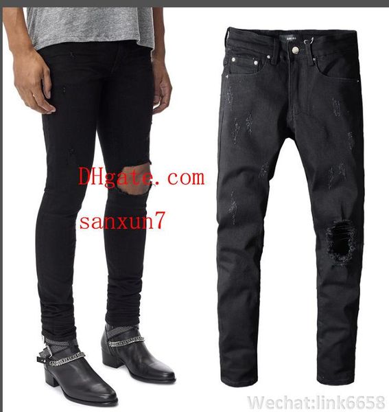 2019 skinny jeans men ripped holes jeans motorcycle biker denim pants men brand fashion designer hip hop mens jeans pour hommes ab-1, Blue
2019 skinny jeans men ripped holes jeans motorcycle biker denim pants men brand fashion designer hip hop mens jeans pour hommes ab-1, Blue