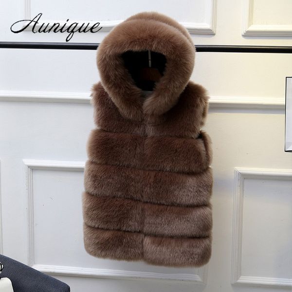 faux fur vest with hood thick warm coats fur fashion female 2018 winter autumn hooded faux fox outwear women clothes, Black
faux fur vest with hood thick warm coats fur fashion female 2018 winter autumn hooded faux fox outwear women clothes, Black