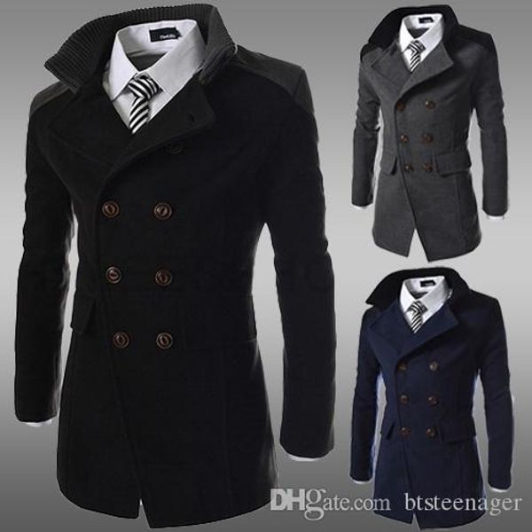 mens designer coats fashion lapel neck thick winter mens coat double breasted long sleeve mens cloth, Black
mens designer coats fashion lapel neck thick winter mens coat double breasted long sleeve mens cloth, Black