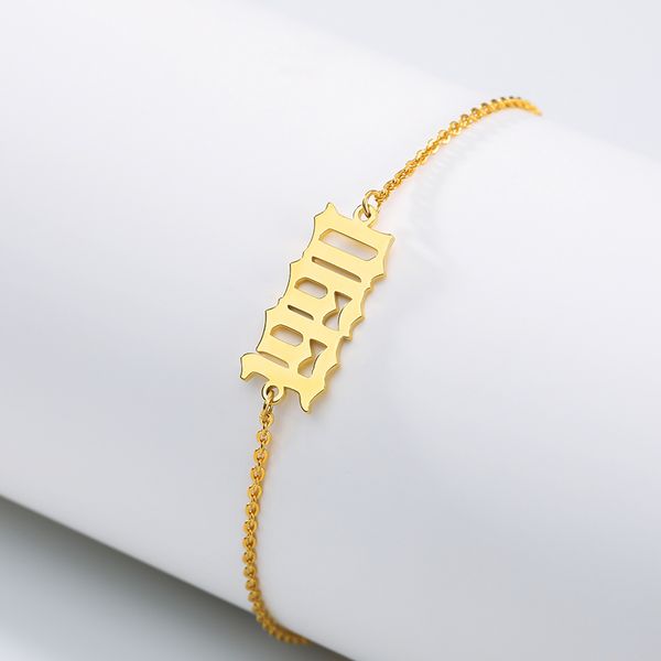 personalized old english number bracelets for women 1991 1992 1993 1994 1995 1996 1997 1998 1999 custom jewelry birthday gift, Golden;silver
personalized old english number bracelets for women 1991 1992 1993 1994 1995 1996 1997 1998 1999 custom jewelry birthday gift, Golden;silver