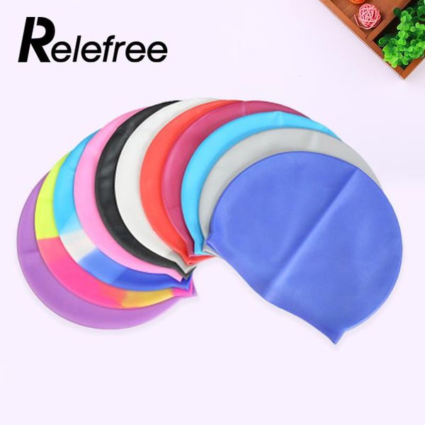 rele1 pcs silicon elastic waterproof swimming caps protect ears wear-resisting long hair size for men women
rele1 pcs silicon elastic waterproof swimming caps protect ears wear-resisting long hair size for men women