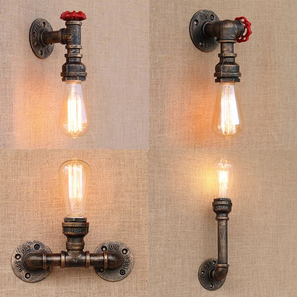 steam punk loft industrial iron rust water pipe retro wall lamps vintage e27 led sconce wall lights for living room bedroom bar
steam punk loft industrial iron rust water pipe retro wall lamps vintage e27 led sconce wall lights for living room bedroom bar