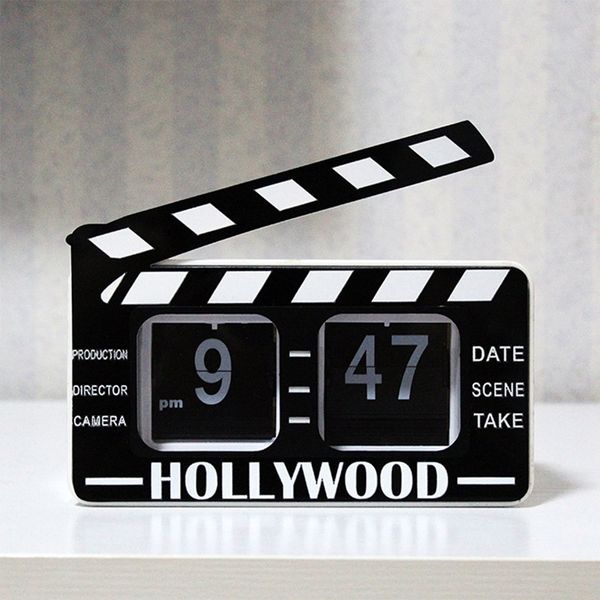retro movie field board clock flip clock fashion creative table hollywood automatic page simple style
retro movie field board clock flip clock fashion creative table hollywood automatic page simple style