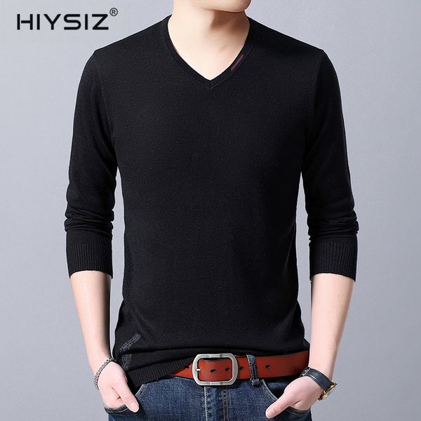 hiysiz 2019 sweater men fashion trend brand casual autumn winter streetwear v-neck long sleeves solid pullover knit sw069, White;black
hiysiz 2019 sweater men fashion trend brand casual autumn winter streetwear v-neck long sleeves solid pullover knit sw069, White;black