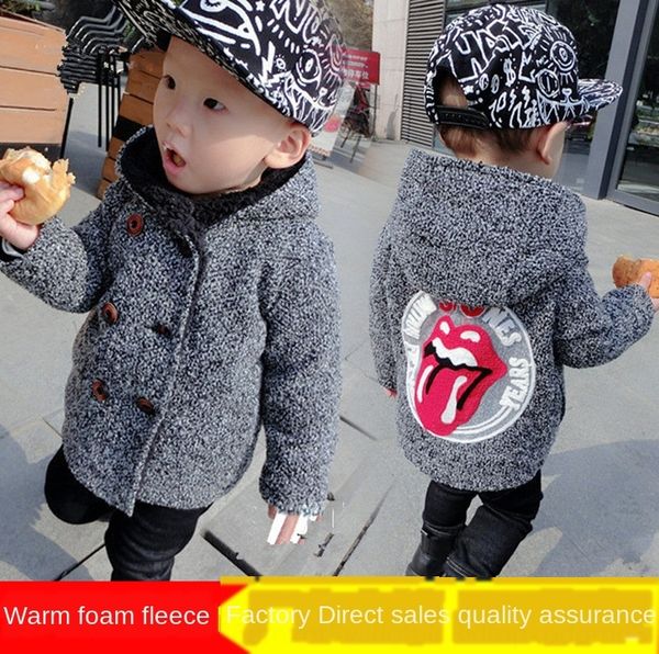 cadsu autumn 2020 boys' and girls' woolen coat cotton-padded clothes kids' cotton clothing coat plush thickened big tongue co, Blue;gray
cadsu autumn 2020 boys' and girls' woolen coat cotton-padded clothes kids' cotton clothing coat plush thickened big tongue co, Blue;gray