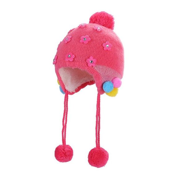 2020 cute kids girls pompom flower knitted beanie crochet hat lace up earflap cap, Yellow
2020 cute kids girls pompom flower knitted beanie crochet hat lace up earflap cap, Yellow