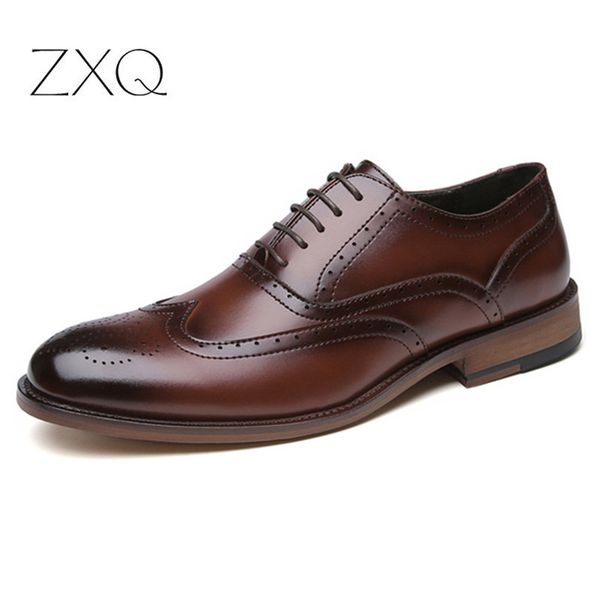 2019 british style brogue shoes men genuine leather shoes flat heel lace up oxfords men wedding leather male bullock, Black
2019 british style brogue shoes men genuine leather shoes flat heel lace up oxfords men wedding leather male bullock, Black