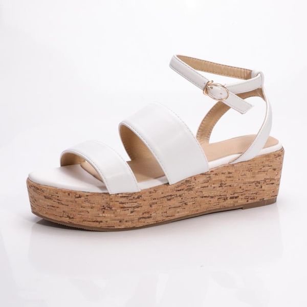 2020 new arrival women open toe casual ankle strap sandals platform sandals in white color, Black
2020 new arrival women open toe casual ankle strap sandals platform sandals in white color, Black