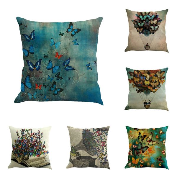 2018 new christmas pillow case 45cm*45cm butterfly painting linen cushion cover throw waist pillow case sofa home decor
2018 new christmas pillow case 45cm*45cm butterfly painting linen cushion cover throw waist pillow case sofa home decor