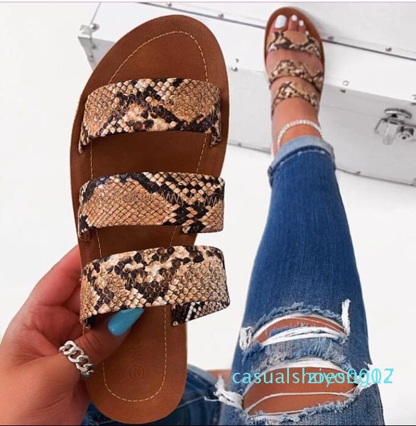 2020 new summer women sandals designers open toe flat heel sandals slip on leopard sandalias mujer size 37-42 z07, Black
2020 new summer women sandals designers open toe flat heel sandals slip on leopard sandalias mujer size 37-42 z07, Black