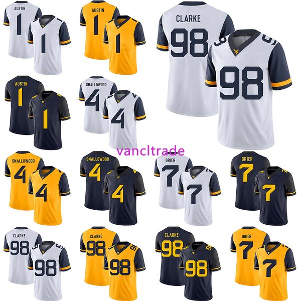 2019 ncaa football west virginia mountaineers 1 tavon austin 4 wendell smallwood 98 will clarke 7 will grier jerseys, Black;red
2019 ncaa football west virginia mountaineers 1 tavon austin 4 wendell smallwood 98 will clarke 7 will grier jerseys, Black;red