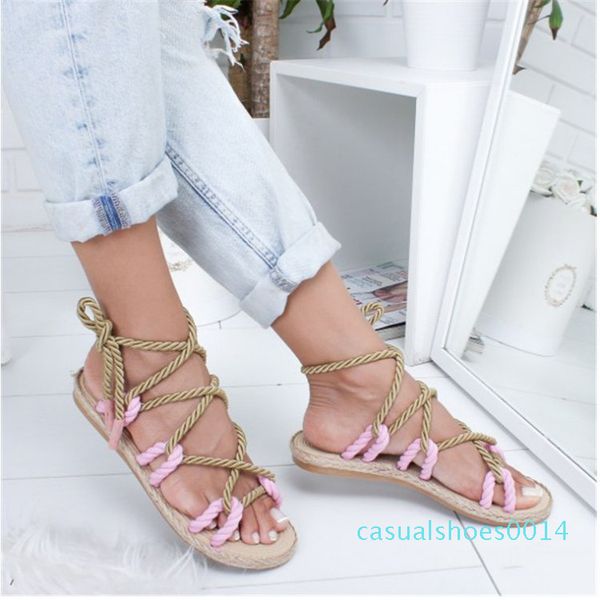 womens shoes beach sandal rope lace-up shoes stylish women loafers absorb sweat c14, Black
womens shoes beach sandal rope lace-up shoes stylish women loafers absorb sweat c14, Black