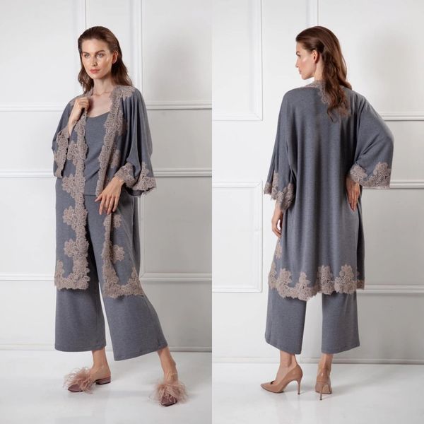 women sleepwear women bathrobe satin applique gray cloak two pieces ankle length robe prom bridesmaid shawel, White
women sleepwear women bathrobe satin applique gray cloak two pieces ankle length robe prom bridesmaid shawel, White