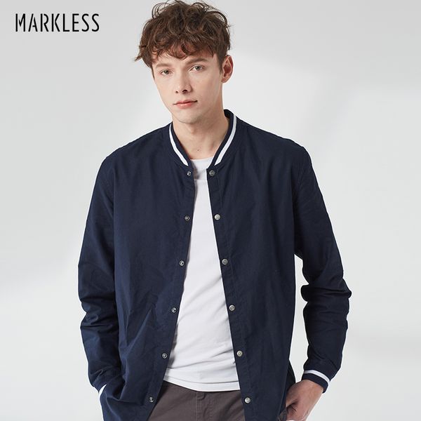 markless 100% cotton shirt men 2019 spring new baseball collar business casual shirts camisa masculina csa9504m, White;black
markless 100% cotton shirt men 2019 spring new baseball collar business casual shirts camisa masculina csa9504m, White;black