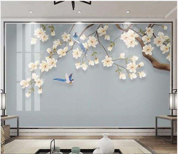 3d wallpaer custom p chinese style hand-painted magnolia flowers and birds 3d wall murals wallpaper for walls 3 d living room home decor
3d wallpaer custom p chinese style hand-painted magnolia flowers and birds 3d wall murals wallpaper for walls 3 d living room home decor
