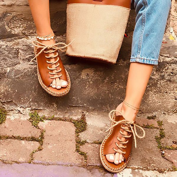 slippers oeak summer flat women retro lace up leather slides sandals shoes woman outdoor beach open toe flip flops, Black
slippers oeak summer flat women retro lace up leather slides sandals shoes woman outdoor beach open toe flip flops, Black