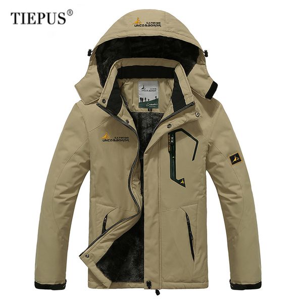 tiepus winter jacket men 5xl ,6xl thick warm parkas coat waterproof mountain jacket pockets hooded fleece windbreaker men, Black
tiepus winter jacket men 5xl ,6xl thick warm parkas coat waterproof mountain jacket pockets hooded fleece windbreaker men, Black