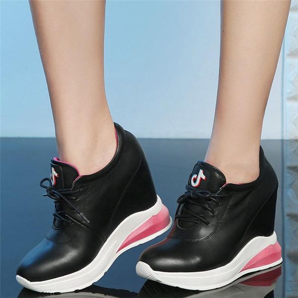 boots fashion sneakers women genuine leather wedges high heel ankle female lace up round toe platform pumps shoes casual, Black
boots fashion sneakers women genuine leather wedges high heel ankle female lace up round toe platform pumps shoes casual, Black
