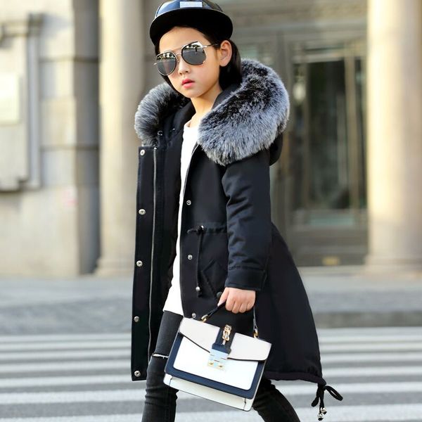 winter jacket girls coat 2018 fashion kids winter jacket kids warm thick fur collar hooded long down coats for teenage 4-14y, Blue;gray
winter jacket girls coat 2018 fashion kids winter jacket kids warm thick fur collar hooded long down coats for teenage 4-14y, Blue;gray