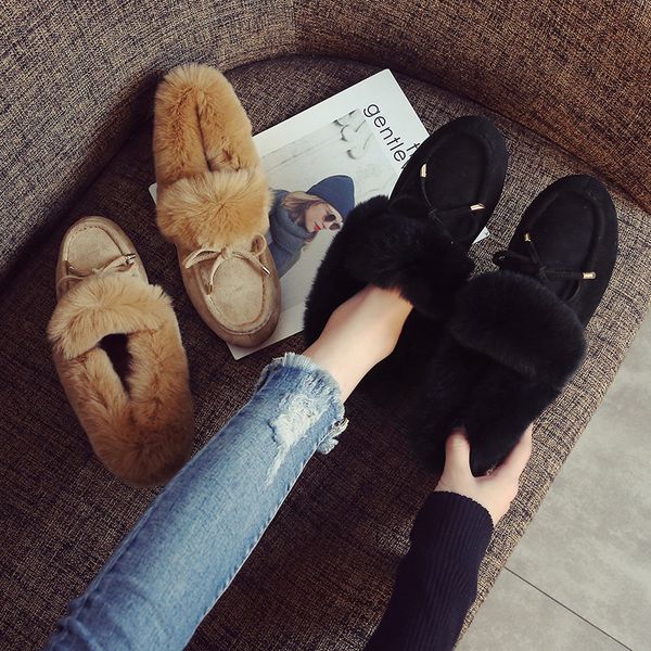 2019 fashion women's slip-on round toe loafers fur casual woman platform shoes bow-knot flats modis slip on new butterfly dress, Black
2019 fashion women's slip-on round toe loafers fur casual woman platform shoes bow-knot flats modis slip on new butterfly dress, Black