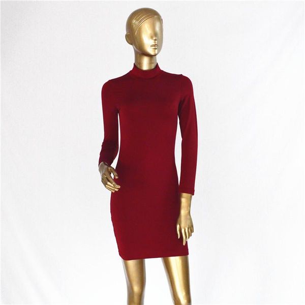 women bodycon dresses spring autumn turtleneck back gold zipper designer dress long sleeved clothes, Black;gray
women bodycon dresses spring autumn turtleneck back gold zipper designer dress long sleeved clothes, Black;gray