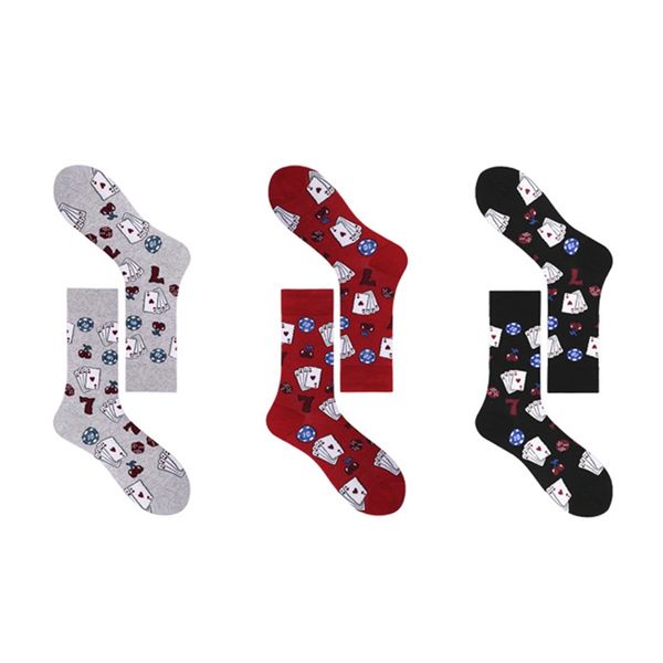 casual socks dice poker card printed anti-slip breathable cotton hosiery footwear accessories fitness women men's socks new hot, Black
casual socks dice poker card printed anti-slip breathable cotton hosiery footwear accessories fitness women men's socks new hot, Black