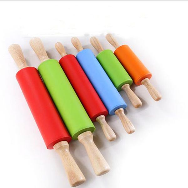38.5cm wooden handle silicone rolling pin dough pastry roller stick for kids baking tools kitchen noodles accessaries
38.5cm wooden handle silicone rolling pin dough pastry roller stick for kids baking tools kitchen noodles accessaries