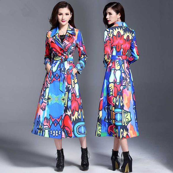 casual autumn new women's 2020 trench coat oversize double breasted print doodling adjustable waist outwear slim clothing, Tan;black
casual autumn new women's 2020 trench coat oversize double breasted print doodling adjustable waist outwear slim clothing, Tan;black