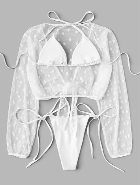 3 piece swimsuit women bikini set push-up padded mesh cover up swimwear white solid thong biquini swimsuit bathing suit 2019
3 piece swimsuit women bikini set push-up padded mesh cover up swimwear white solid thong biquini swimsuit bathing suit 2019