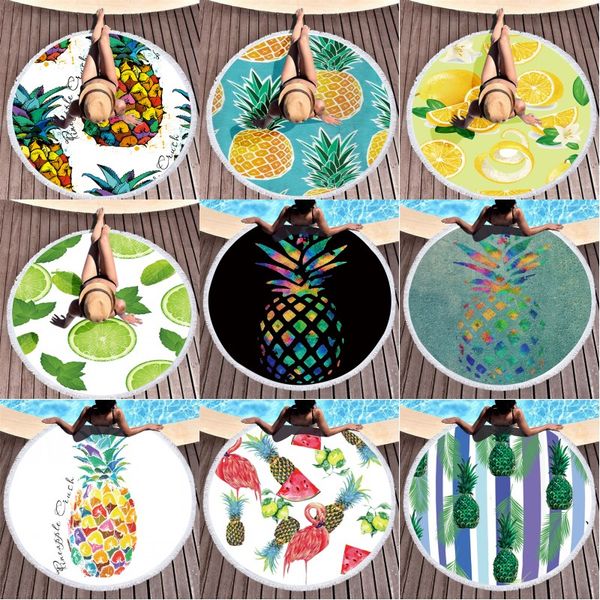 fruit pineapple microfiber round beach towel soft super absorbent tassel towels summer bath towels 150*150cm 9 colors
fruit pineapple microfiber round beach towel soft super absorbent tassel towels summer bath towels 150*150cm 9 colors