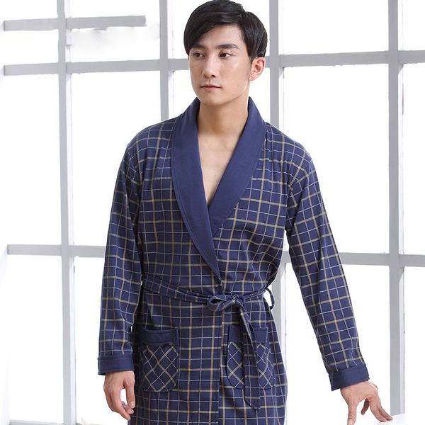 mens robe cotton long sleeve navy nightgown peignoir bathrobe plaid bathrobe bath kimono robe mens cotton sleepwear robes, Black;brown
mens robe cotton long sleeve navy nightgown peignoir bathrobe plaid bathrobe bath kimono robe mens cotton sleepwear robes, Black;brown