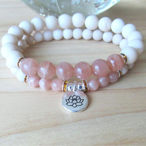 wholesale new design a grade sunstone lotus yoga bracelet set white shell bead energy bracelet gem stone, Black
wholesale new design a grade sunstone lotus yoga bracelet set white shell bead energy bracelet gem stone, Black