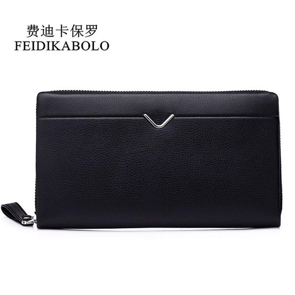 feidikabolo men leather long wallet clutch bag men's pruse male clutch zipper around money clip wallets mltifunction, Red;black
feidikabolo men leather long wallet clutch bag men's pruse male clutch zipper around money clip wallets mltifunction, Red;black