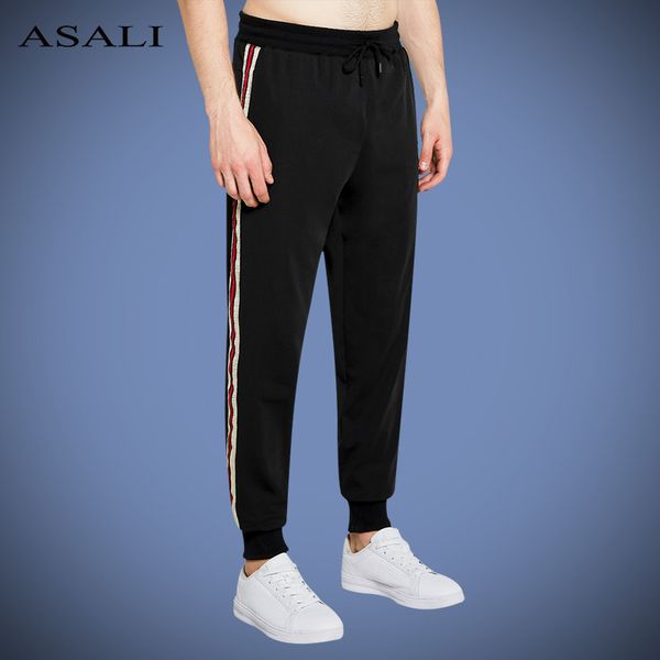 spring sweatpants men joggers outwear mens long pants side stripe new fashion 2020 trousers male elastic waist men's sportswear, Black
spring sweatpants men joggers outwear mens long pants side stripe new fashion 2020 trousers male elastic waist men's sportswear, Black