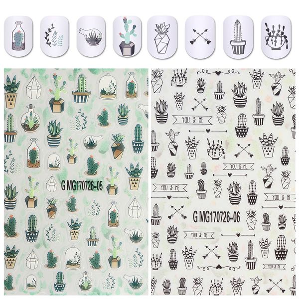 1sheet cactus water transfer nail art sticker beauty decal nails art decorations green plant leaf watermark flakes slider tattoo, Black
1sheet cactus water transfer nail art sticker beauty decal nails art decorations green plant leaf watermark flakes slider tattoo, Black