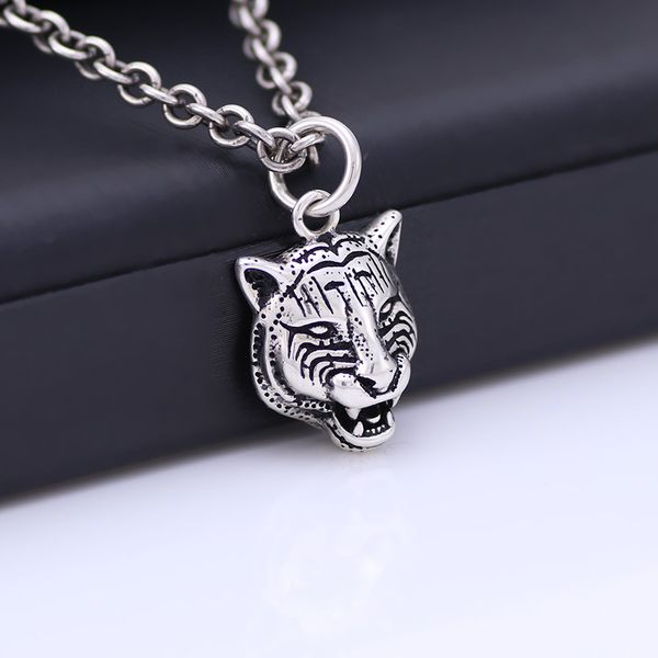 sterling silver necklace women s925 european and american big vintage retro silver tiger head pendant necklace
sterling silver necklace women s925 european and american big vintage retro silver tiger head pendant necklace