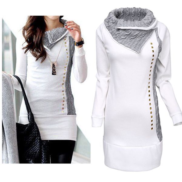 new stylish women sweatshirt turn-down collar woman lady rivet embellished long sleeve hoodies women, Black
new stylish women sweatshirt turn-down collar woman lady rivet embellished long sleeve hoodies women, Black