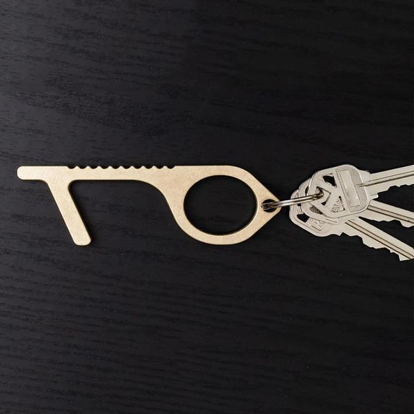 portable press elevator tool hygiene hand brass contact-edc door opener door handle keychain door opener, Silver
portable press elevator tool hygiene hand brass contact-edc door opener door handle keychain door opener, Silver