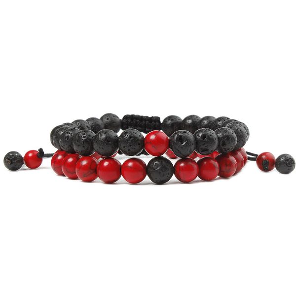 natural volcanic stones 8mm natural stone red pine volcanic rock girlfriends bracelet adjustable woven bracelet for two women, Golden;silver
natural volcanic stones 8mm natural stone red pine volcanic rock girlfriends bracelet adjustable woven bracelet for two women, Golden;silver