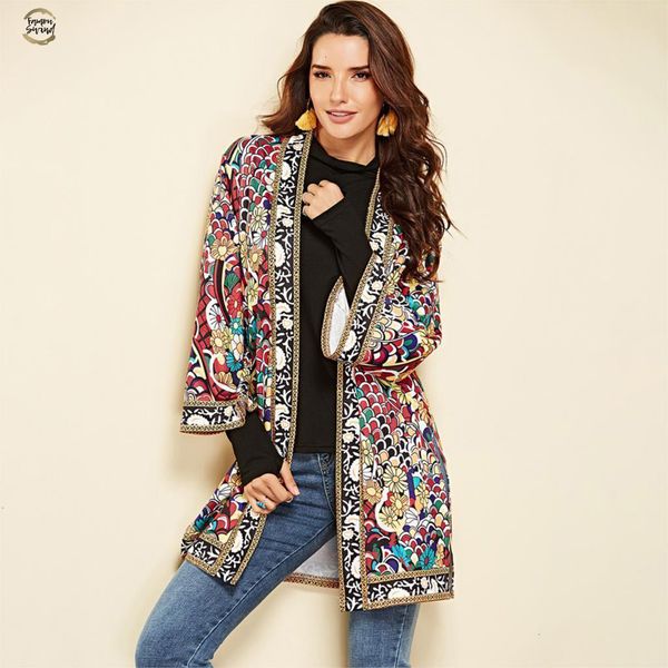 print floral jacket women autumn winter long sleeve side split casual outerwear ladies long cardigan jacket, Black;brown
print floral jacket women autumn winter long sleeve side split casual outerwear ladies long cardigan jacket, Black;brown