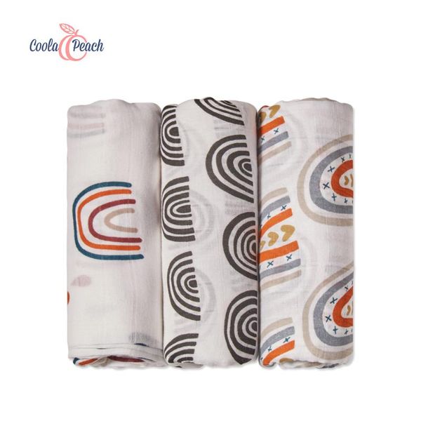 coola peach #rainbow island# 3 pcs pack multi-functional muslin swaddle, diaper wrap, stroller cover
coola peach #rainbow island# 3 pcs pack multi-functional muslin swaddle, diaper wrap, stroller cover