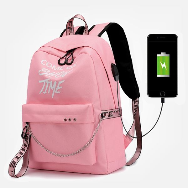 usb charging luminous bag nylon female bag travel fashion female simple wild backpack
usb charging luminous bag nylon female bag travel fashion female simple wild backpack