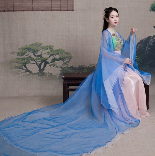 ancient dress girl elegant chinese style princess cosplay fairy royal palace hanfu long tail costume tv movie perform clothes, Red
ancient dress girl elegant chinese style princess cosplay fairy royal palace hanfu long tail costume tv movie perform clothes, Red