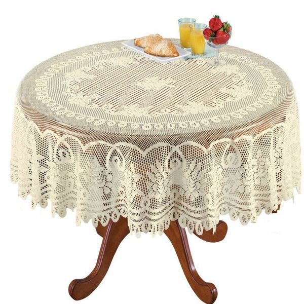 reusable white/beige lace tablecloth rectangle round table cloth cover party wedding home garden supplies
reusable white/beige lace tablecloth rectangle round table cloth cover party wedding home garden supplies