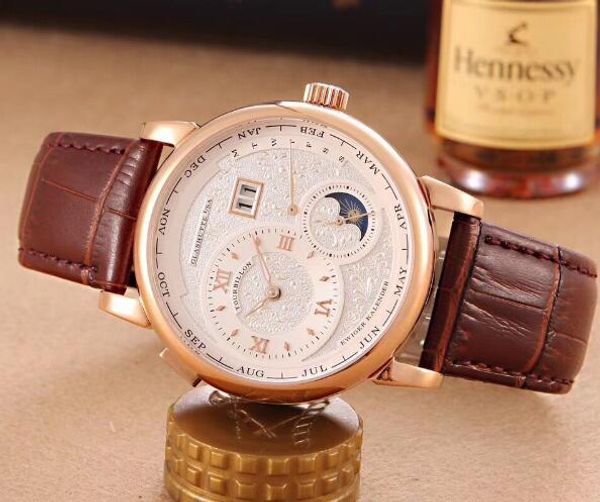 новый 139.025 / 139.032 белый циферблат автоматическая moon phase мужские часы стальной корпус коричневый кожаный ремешок высокого качества, Slivery;brown
новый 139.025 / 139.032 белый циферблат автоматическая moon phase мужские часы стальной корпус коричневый кожаный ремешок высокого качества, Slivery;brown