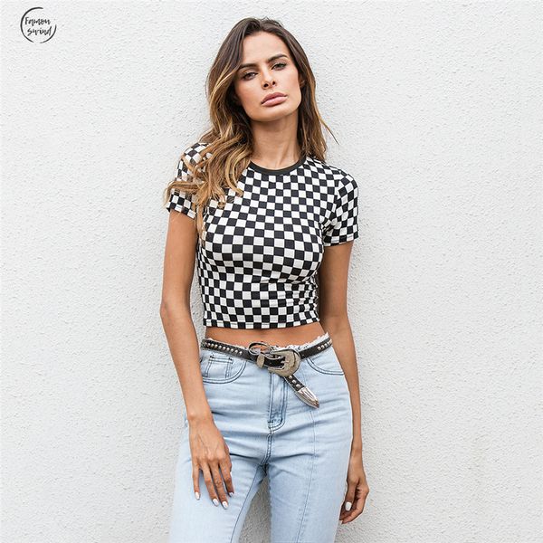 новая весна лето футболка тонкий белый черный checkerboard шаблон plaid crop топы с коротким рукавом хлопок футболку, White
новая весна лето футболка тонкий белый черный checkerboard шаблон plaid crop топы с коротким рукавом хлопок футболку, White