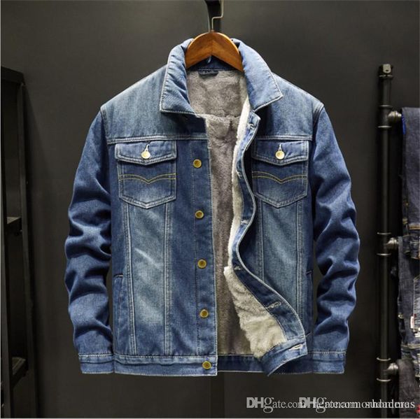 mens designer jackets denim thick long sleeve slim men coats casual lapel neck winter male outerwears, Black;brown
mens designer jackets denim thick long sleeve slim men coats casual lapel neck winter male outerwears, Black;brown