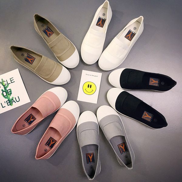 women's casual fashion new soft bottom white shoes solid color shallow shoes canvas shoes gilrs sneakers generation cj191228, Black
women's casual fashion new soft bottom white shoes solid color shallow shoes canvas shoes gilrs sneakers generation cj191228, Black