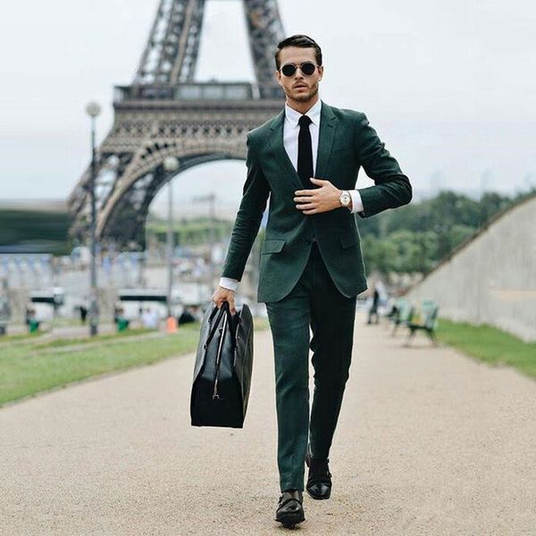 2020 hunter green men suits for business wedding man suits two buttons groom tuxedos 2piece (coat+pants) slim fit costume homme prom party, Black;gray
2020 hunter green men suits for business wedding man suits two buttons groom tuxedos 2piece (coat+pants) slim fit costume homme prom party, Black;gray